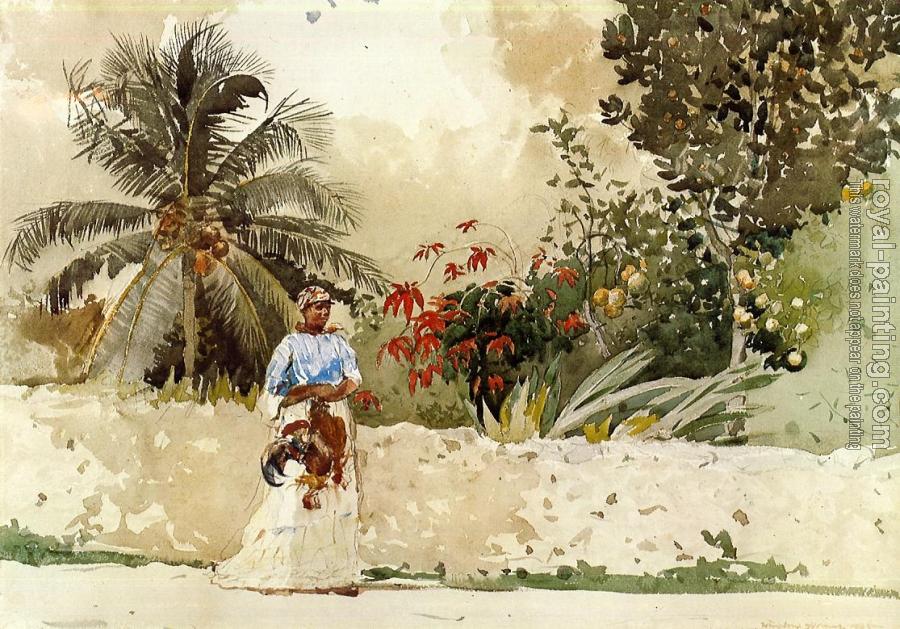 Winslow Homer : On the Way to , Bahamas